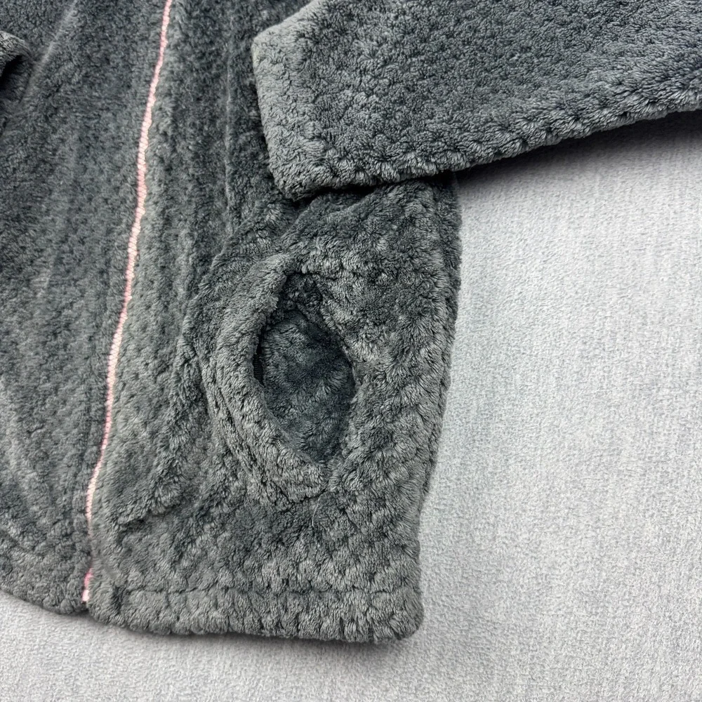 Columbia Jacket Girls Large 14-16 Gray Sherpa Fleece Full‎ Zip Fire Side Kids
